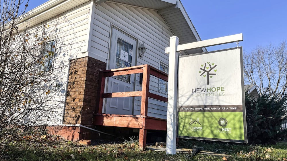 New Hope For Families is seen Nov. 30, 2021, at 301 W. Second St. The Bloomington homeless shelter is looking for donations to support families living there during the holidays.