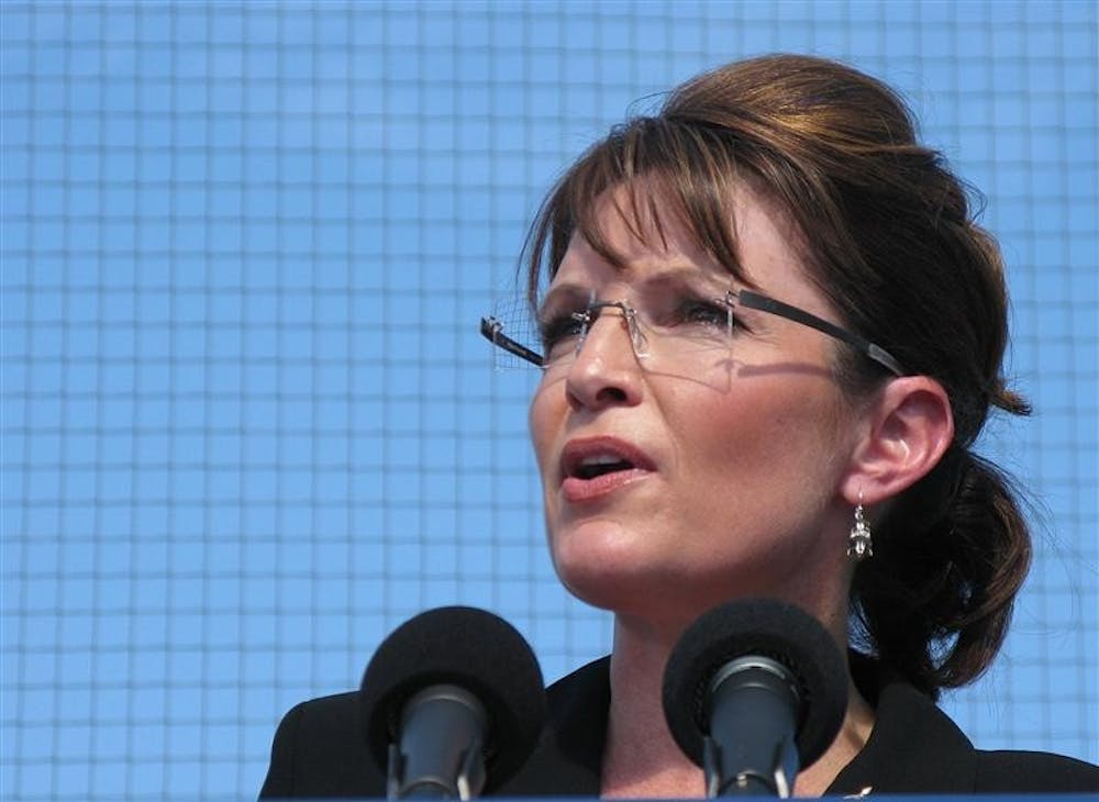 Republican vice presidential candidate Gov. Sarah Palin spoke at a campaign rally on Thursday at Elon University in Elon, North Carolina.