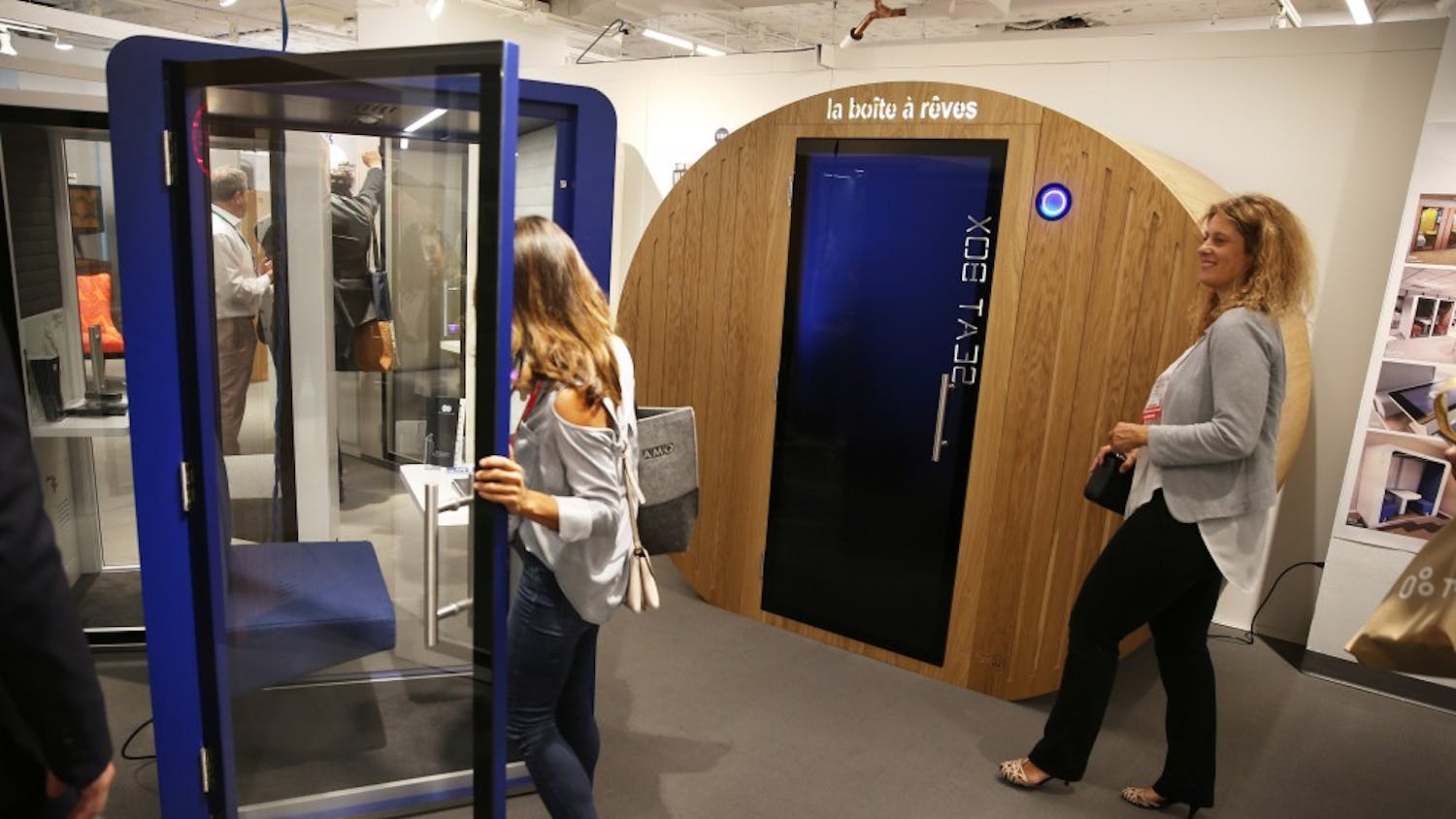 A number of manufacturers have come up with office "sleep pods," designed for a power nap or more elaborate relaxation techniques.&nbsp;