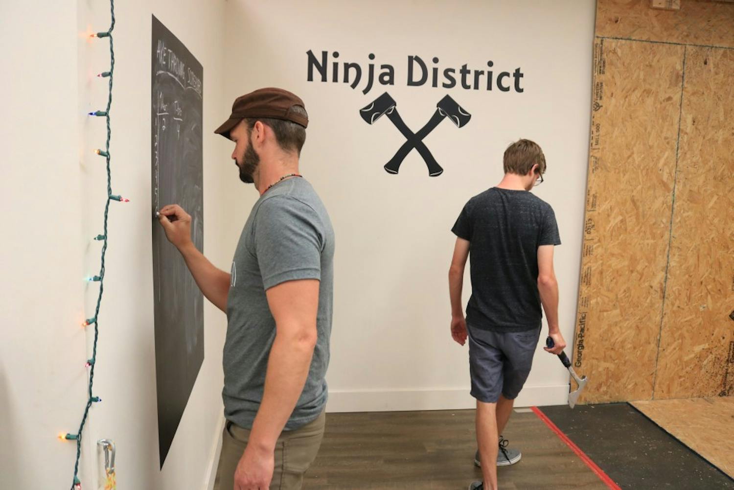 Axe-throwing in the Ninja District