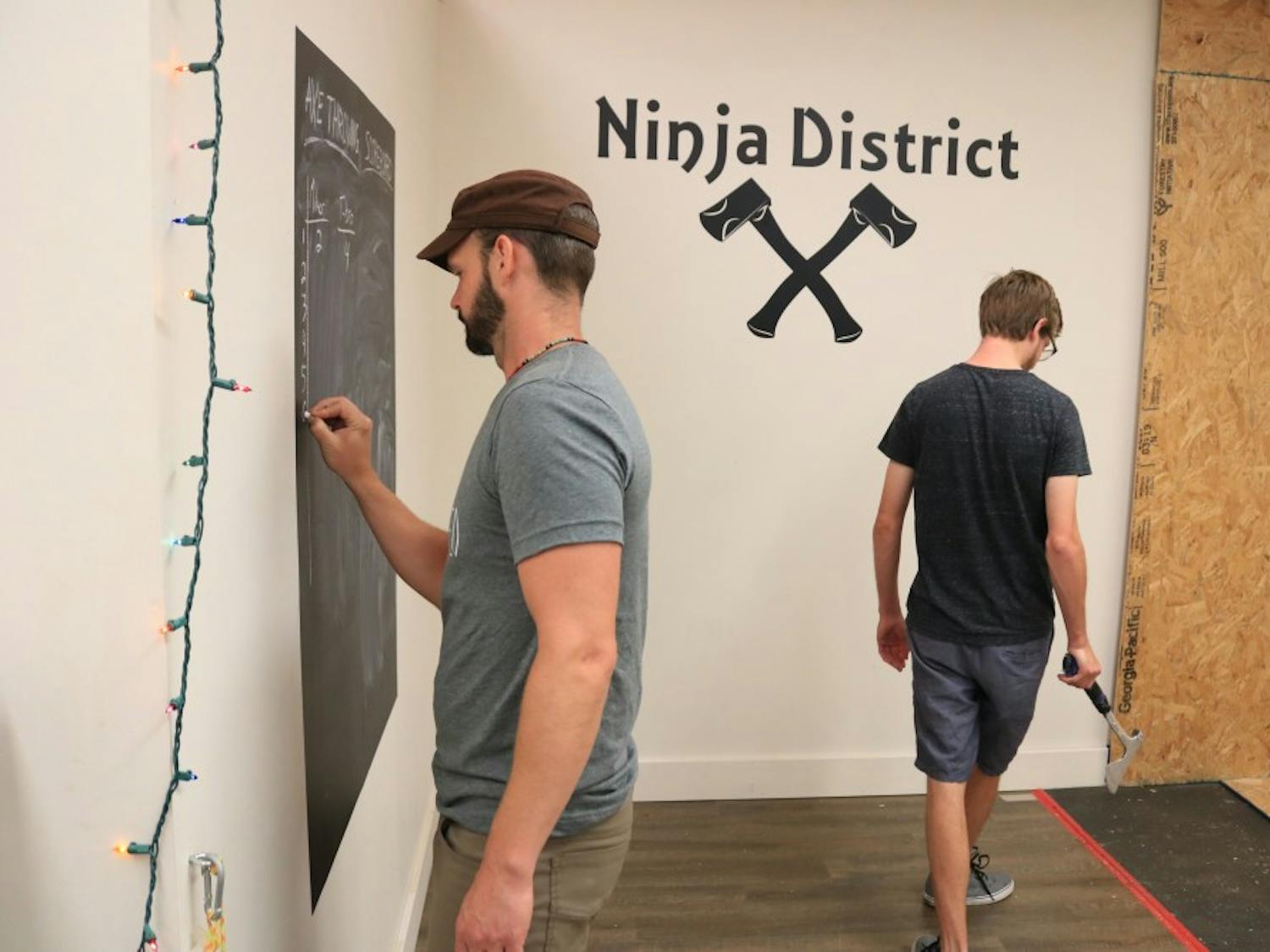Axe-throwing in the Ninja District