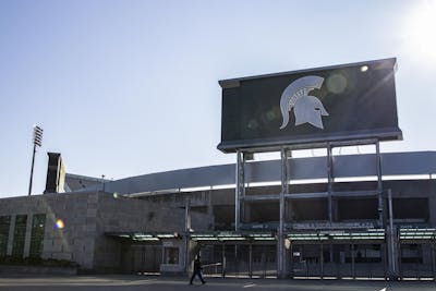 The sun shines on Spartan Stadium on Nov. 14 in East Lansing, Michigan. No. 10 IU defeated Michigan State 24-0.