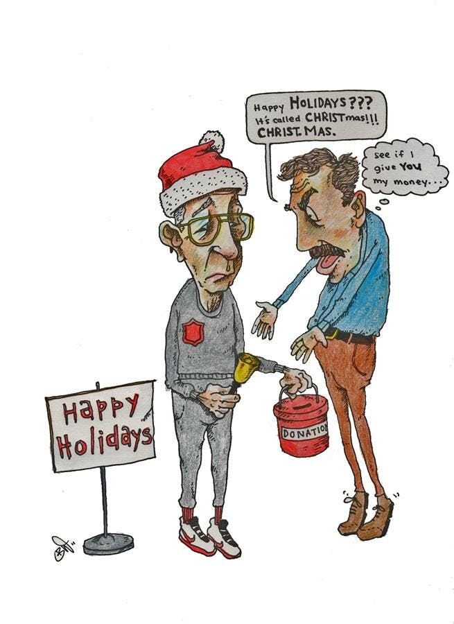 Christ has been exorcised from Christmas.