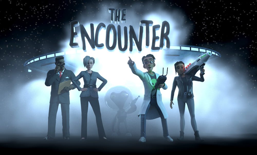 <p>A poster for a Sci-fi animated feature film, called &quot;The Encounter&quot; is being made at DeCarlo Animation in Bloomington. The film feature is based off a short film, called &quot;The Encounter&quot; and is expected to be distributed to theatres worldwide in late 2023 or early 2024.  </p><p></p>