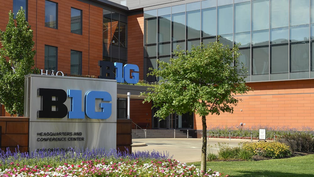 The Big Ten Conference headquarters is shown on Aug. 21, 2020, in Rosemont, Illinois (Quinn Harris/Getty Images/TNS). The Big Ten named Tony Petitti as its new commissioner Wednesday.