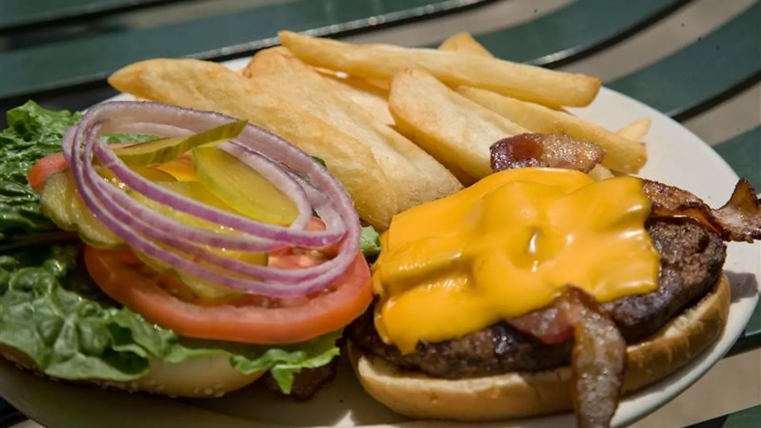 If you're looking for a great burger, try Opie Taylor's at 110 N. Walnut St.