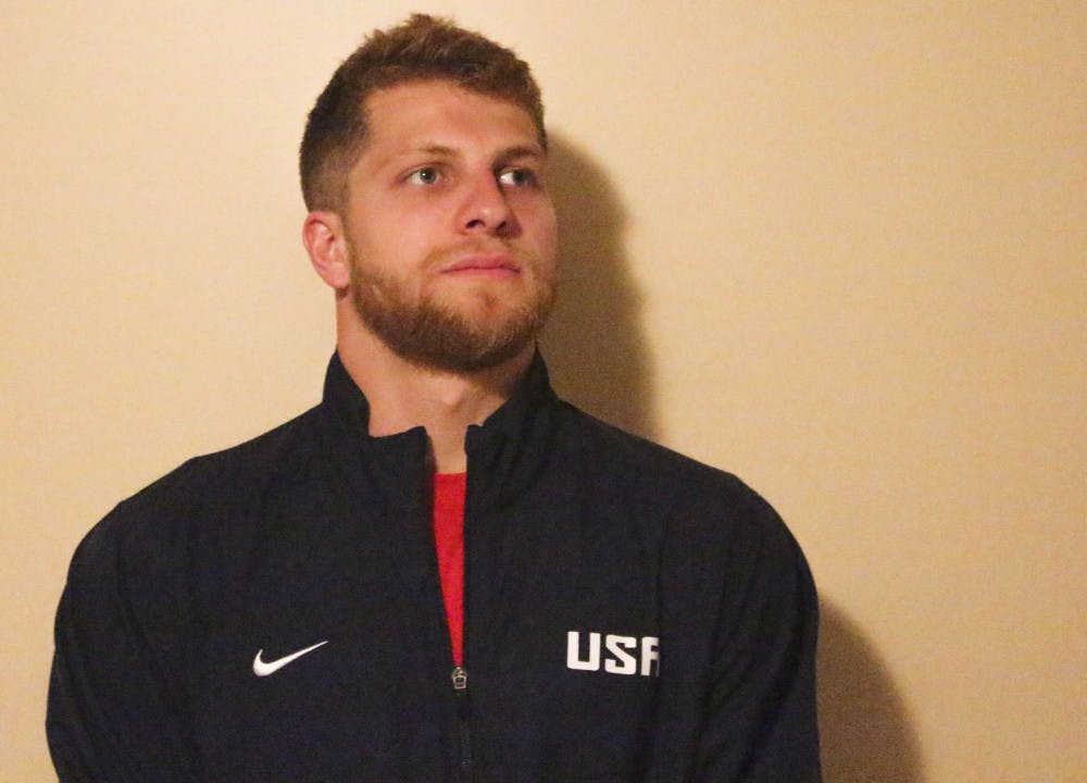 Diver Darian Schmidt trained in Bloomington in the past week, and left June 14th for Olympic trials.