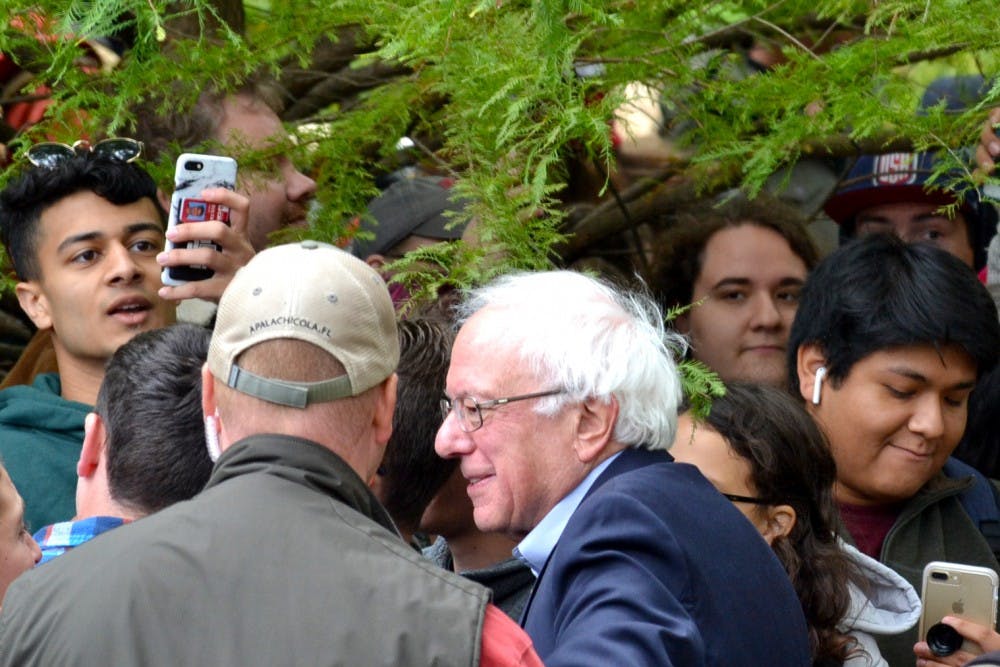 Liz Watson/Bernie Sanders Rally at Dunn Meadow 