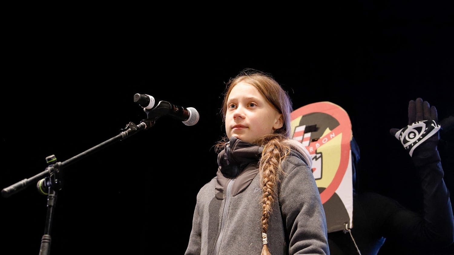 Swedish climate activist Greta Thunberg speaks at the climate march during the COP25 U.N. Climate Conference 2019. Thunberg is the youngest ever Time Person of the Year.