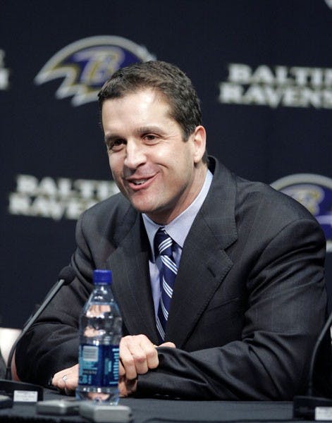 Ravens Harbaugh Football