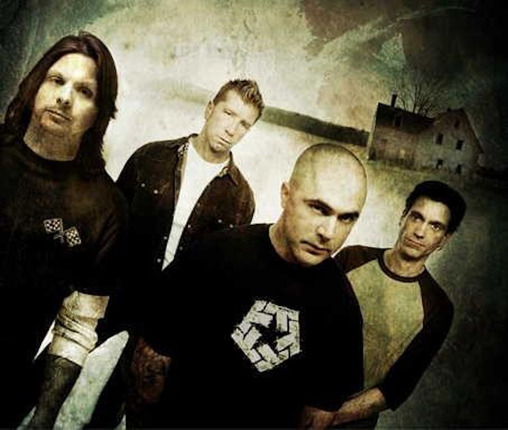 This photo was taken during Staind's brighter years.