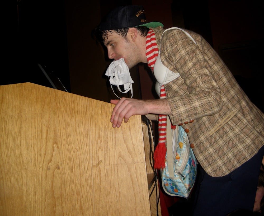 Girl Talk mixes and matches songs as well as clothing.