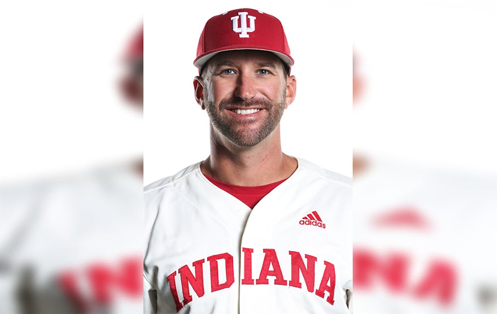 <p>Former IU baseball pitching coach Justin Parker poses for a headshot. Parker was hired for the same position at the University of South Carolina last Thursday.</p>