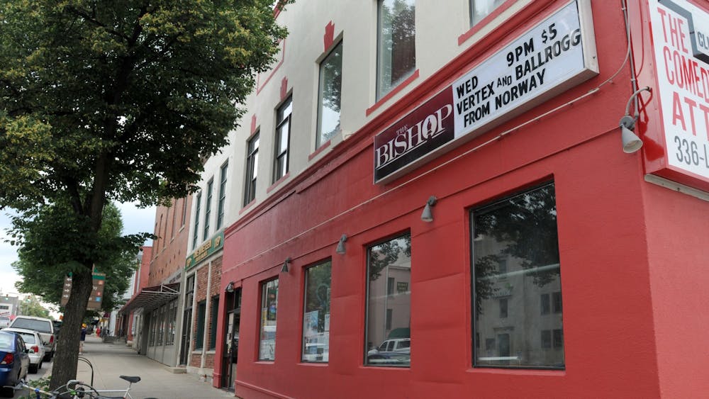 The Bishop Bar is pictured September 2019 at 123 S. Walnut St. Indie rock trio Sunflower Bean and artist Barrie will perform at The Bishop Bar on March 10. Adults ages 18 and over are welcome to attend.