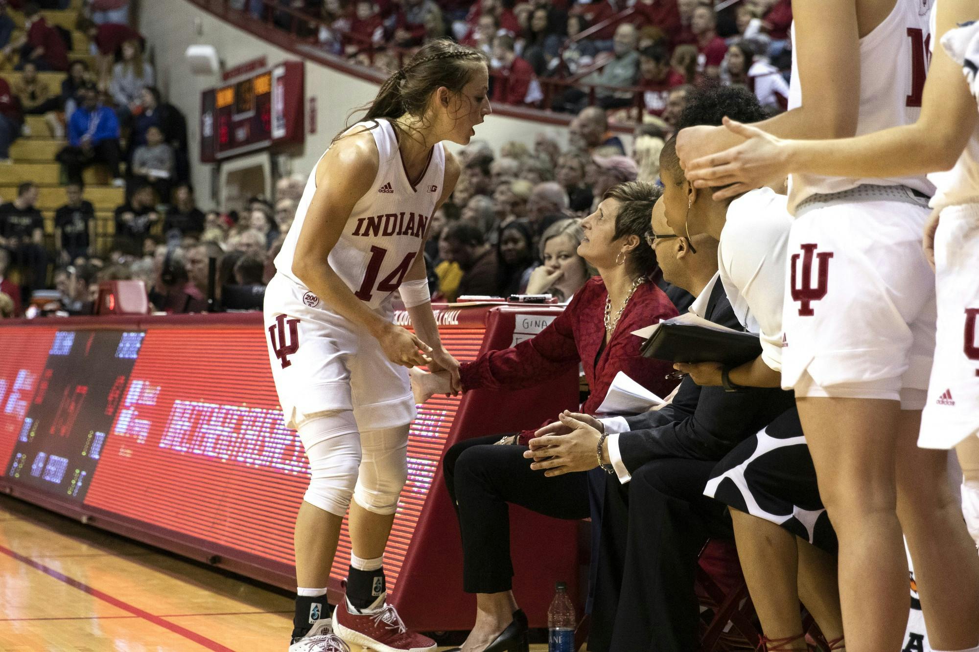 GALLERY: No. 12 IU women's basketball beats in-state rival Purdue 66-48