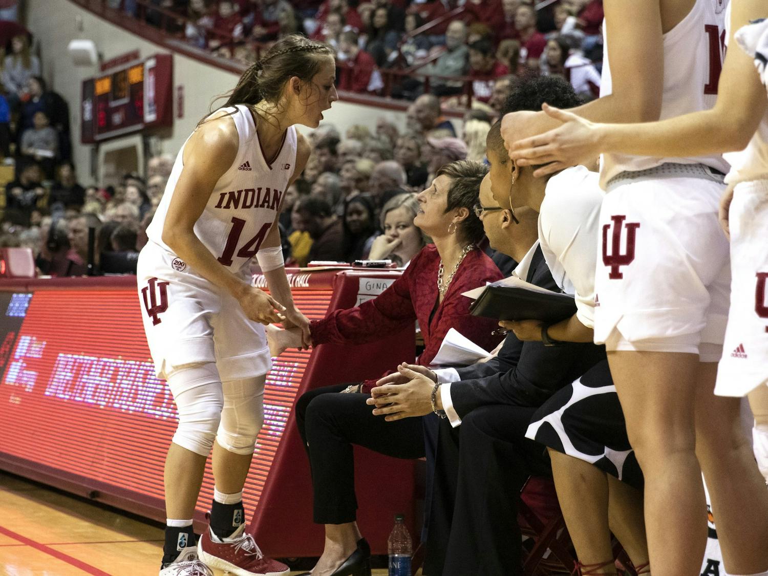 GALLERY: No. 12 IU women's basketball beats in-state rival Purdue 66-48