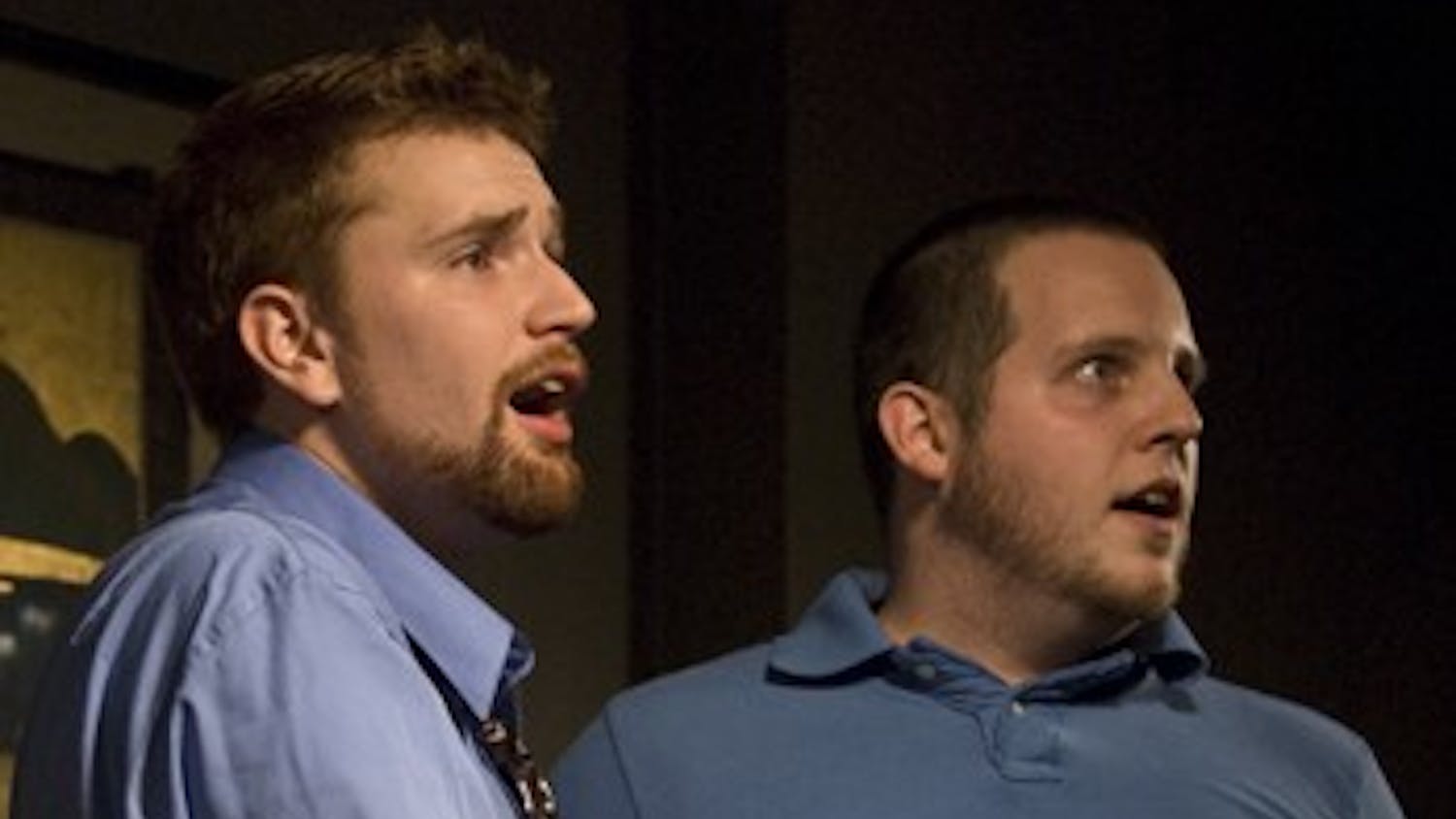 Members of The Titanic Players perfoms a skit Friday evening at the IMU. The event was a comedy summit with Akward Silece, Full Frontal, and The Titanic Players from Minnesotta.