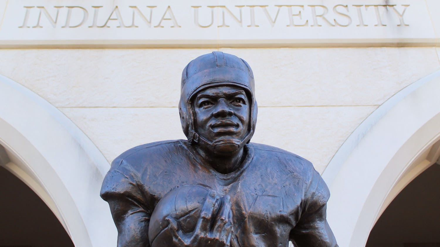 GALLERY: Statue of IU football legend George Taliaferro unveiled at Memorial Stadium