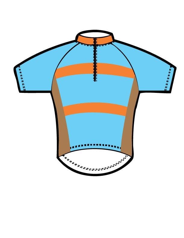 Orange Blue Brown Jersey