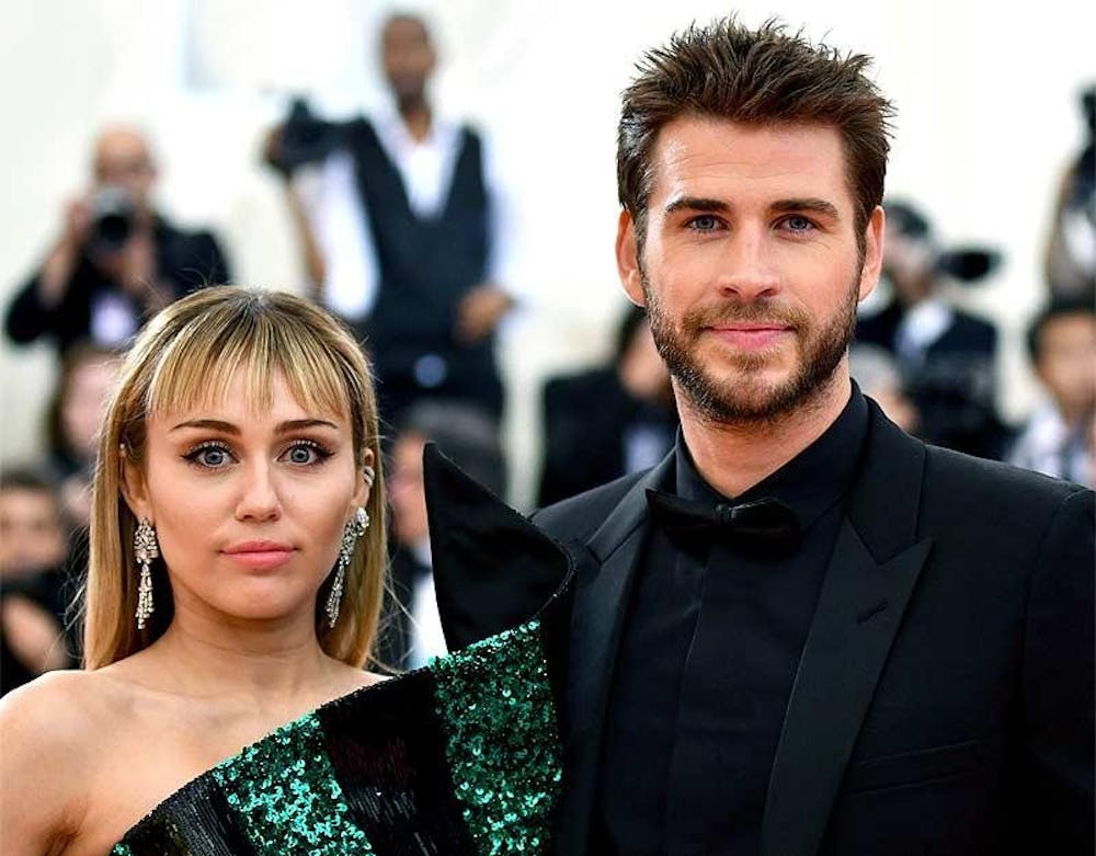 <p>Miley Cyrus and Liam Hemsworth pose in May at The Metropolitan Museum of Art&#x27;s Costume Institute benefit gala. The couple ended their marriage earlier this month.</p>