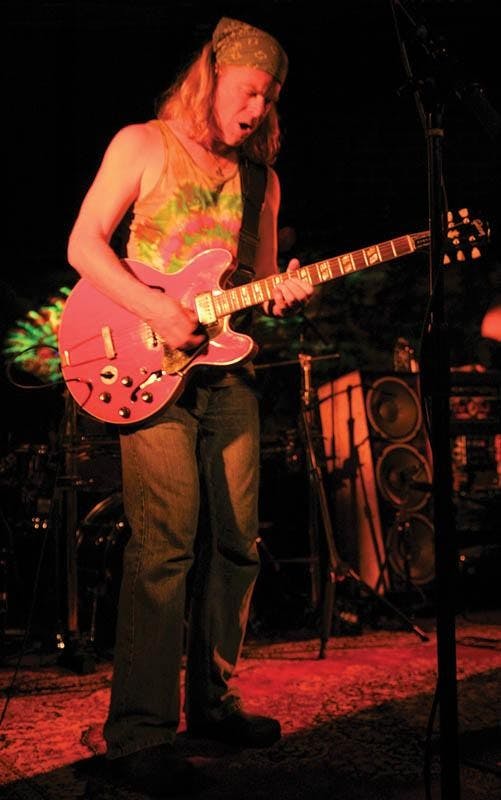 Rob Eaton, guitarist and vocalist for the Dark Star Orchestra, performs Sunday night at the Bluebird. The band recreates song for song classic Grateful Dead performances for a new generation of "Deadheads".