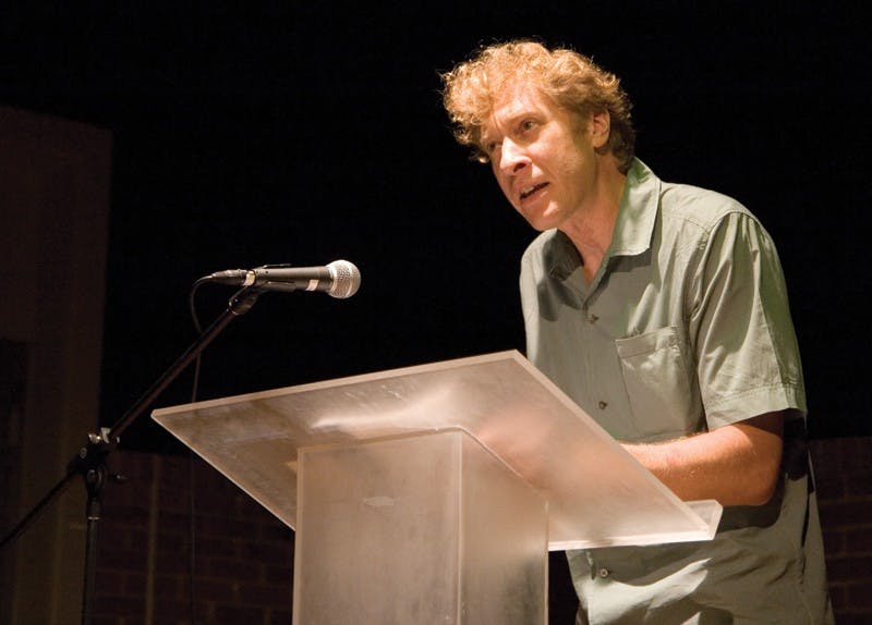 IDS FILE PHOTOMatthew Klam reads a story from his writings at the Annual Writer's Conference Sunday, June 10, 2007 at the John Waldron Arts Center. Klam has been writing for 12 years and was invited by a former teacher at the conference.