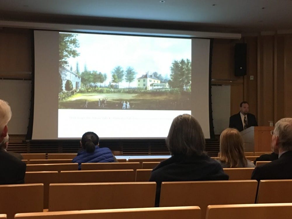  Courtesy of Alyssa Wooden
Eric Holcomb explored varying characteristics of Baltimorean suburbs in contrast to city planning.