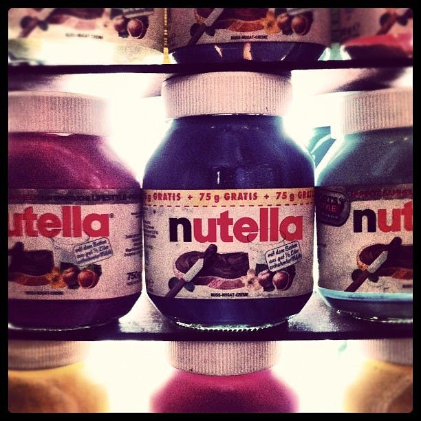 &nbsp;@N3T10/ CC BY 2.0&nbsp;
Grinsfelder compares writing and math to nutella and hazelnut spread.