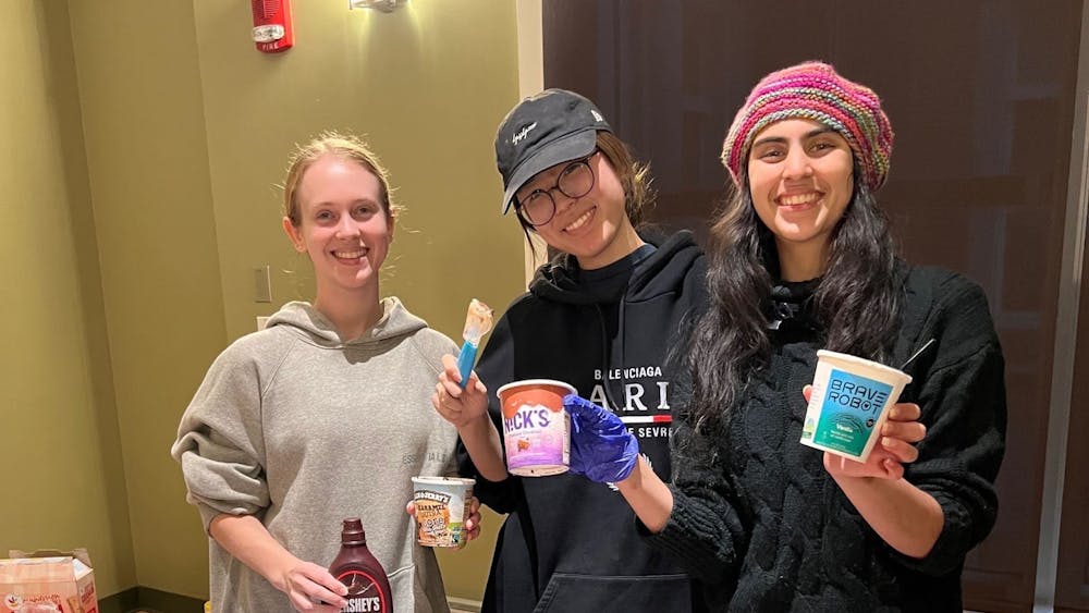 COURTESY OF EMILY YAO
The Alternative Protein Project hosted an ice cream social, where students tasted animal-free ice creams made with synthetic milk proteins.