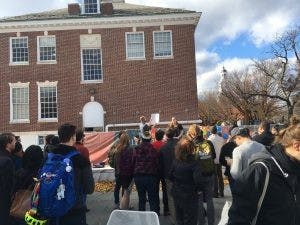  COURTESY OF ROLLIN HU
Approximately 25 people participated in the game outside of Brody.