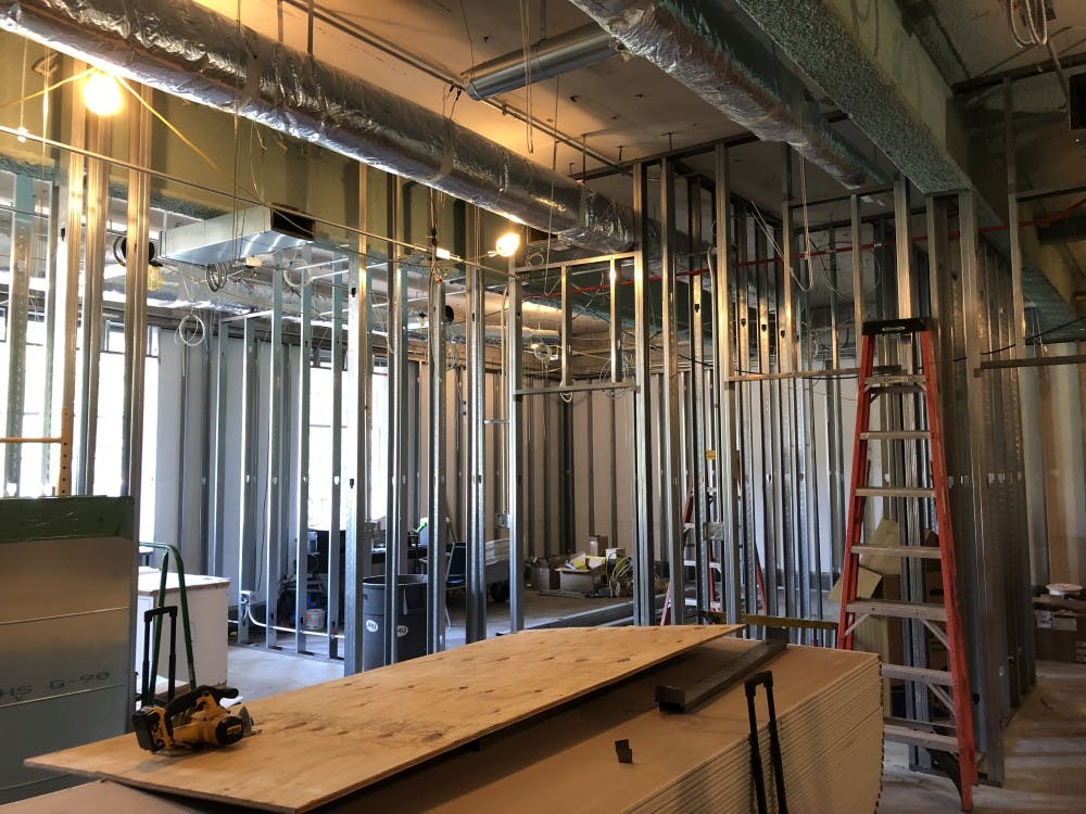 COURTESY OF RUDY MALCOM
Construction on the new SDS office will be completed this October.