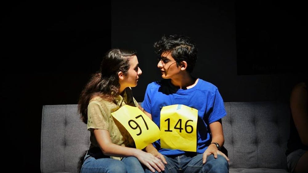 COURTEST OF WITNESS THEATER
Gemma Simoes Decarvalho and Usman Enam starred in IQ, a featured play.