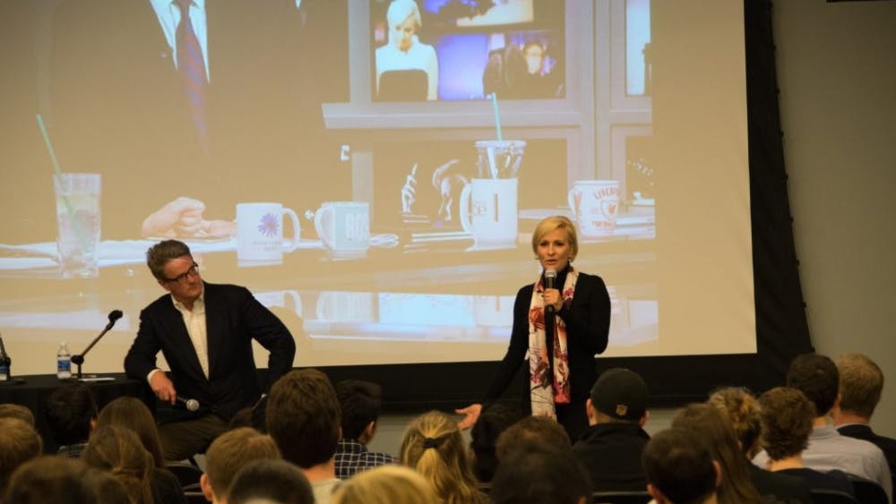 Kareem Osman/photography editor
Hosts of MSNBC’s show Morning Joe discussed changes in broadcast media coverage since the election.