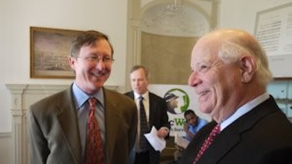  COURTESY OF BALTIMORE HERITAGE VIA FLICKR
Senator Cardin, seen visiting Hopkins in 2012, spoke at the U.S.-Iran Nuclear Deal talk in Hodson Hall. 