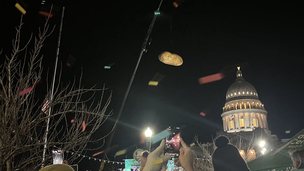 COURTESY OF YEKYEONG LEE
Lee looks forward to the annual Idaho Potato Drop at the start of 2026.