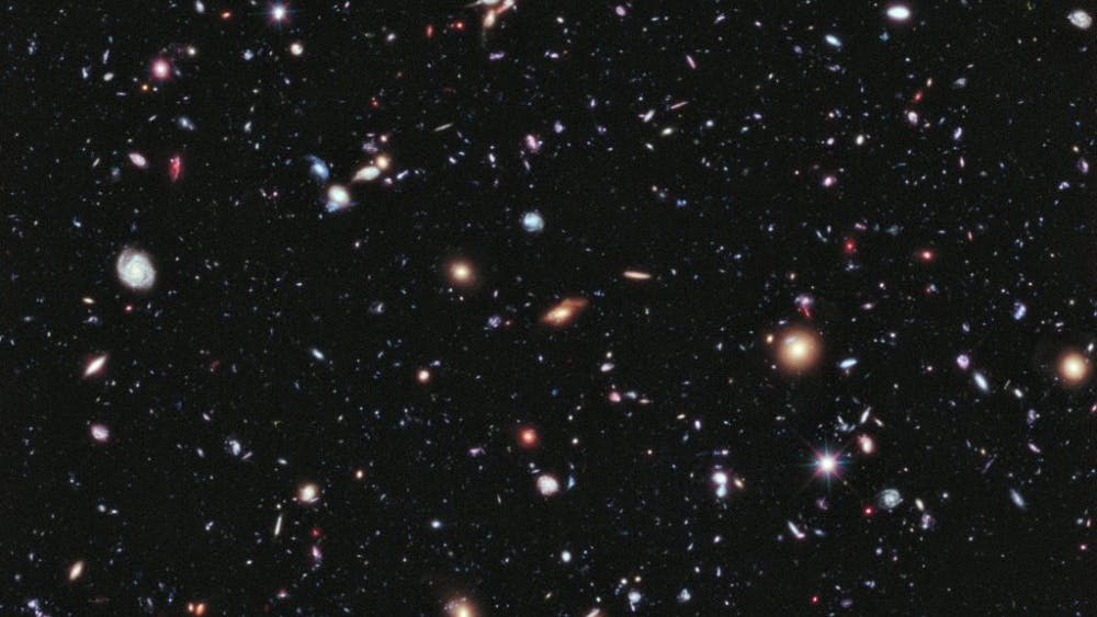  NASA/Public Domain
Hubble Telescope pictures were used to estimate number of galaxies.
