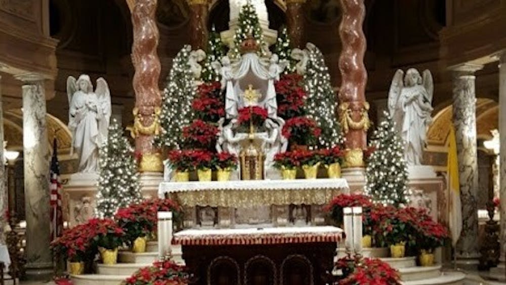  COURTESY OF RON CORBO.
The alter at Our Lady of Victory Basilica in Buffalo decorated for Christmas.