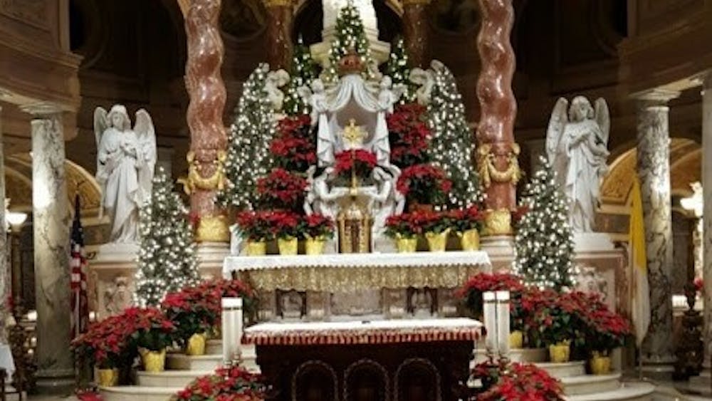 &nbsp;COURTESY OF RON CORBO.
The alter at Our Lady of Victory Basilica in Buffalo decorated for Christmas.