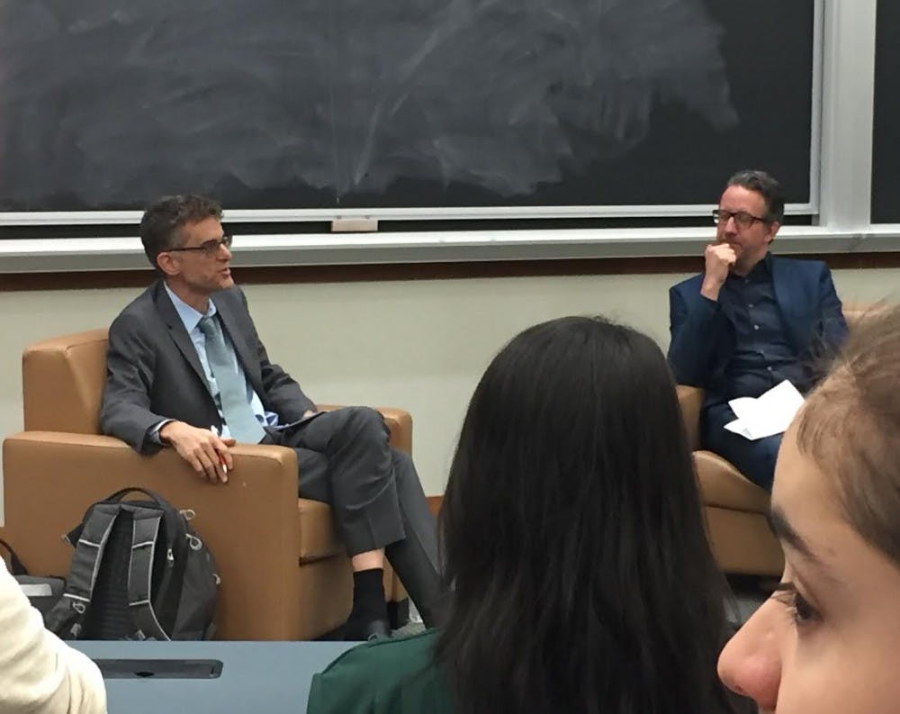 Courtesy of Siri Tummala
Zimmerman (left) worries that “safe spaces” protect students from ideas they find offensive.