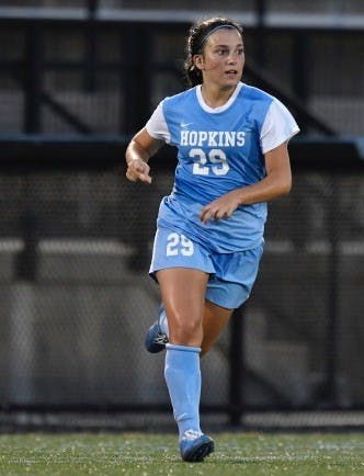 HOPKINSSPORTS.COM
Jays Senior Midfielder Ana Bengoechea. 