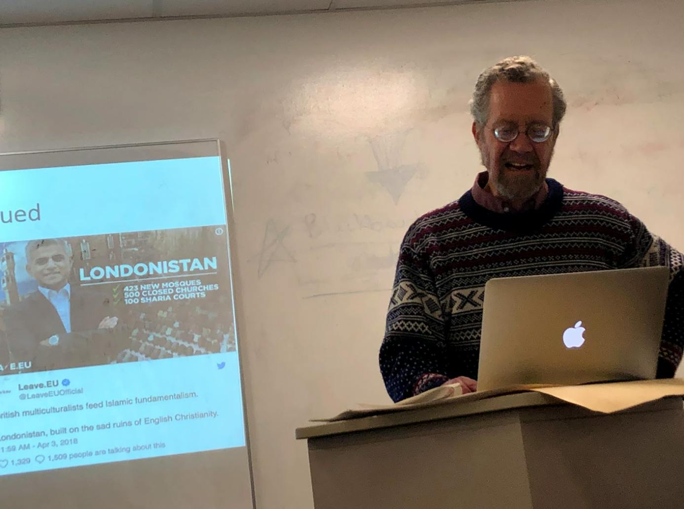 COURTESY OF JACKIE RITTENHOUSE
A NYT journalist took attendees inside the world of the news media in an interactive workshop.