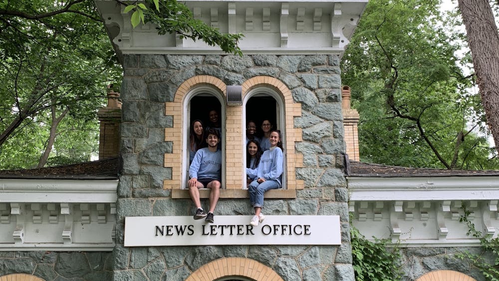 COURTESY OF KATY WILNER
Wilner, pictured here with other graduating editors of The News-Letter, spent much of her undergraduate experience working for the paper.