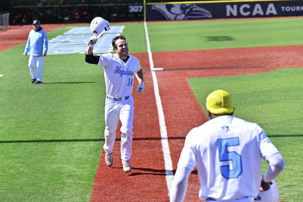 COURTESY OF HOPKINSSPORTS.COM
The Jays took care of business against McDaniel College, winning both games of the doubleheader.