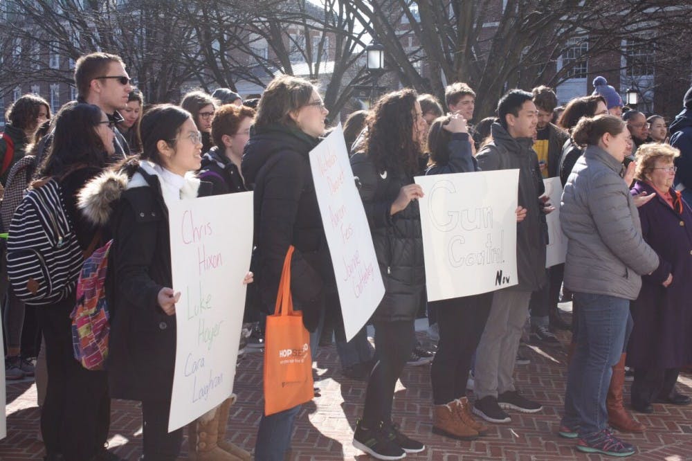 COURTESY OF ROLLIN HU
The demonstration at Homewood coincided with marches across the U.S.
