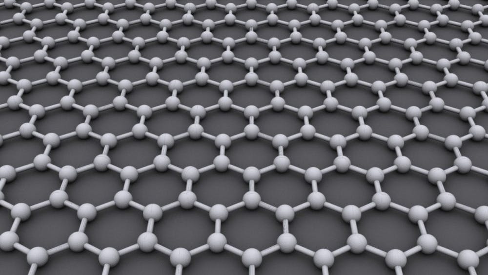  Alexanderaius/CC-BY-SA-3.0
Graphene’s honeycomb-like structure gives it its special properties.