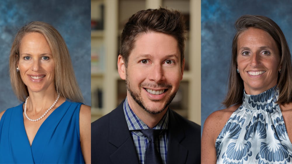 COURTESY OF ERNIE LAROSSA & ERIN YUN
From left to right, University administrators Baker, Shollenberger and Shanahan share visions for the future.