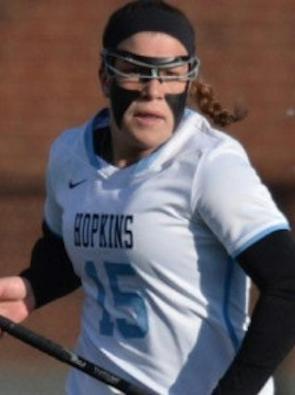  hopkinssports.com
DiMartino scored three of the Jays’ four goals on the afternoon vs. Towson