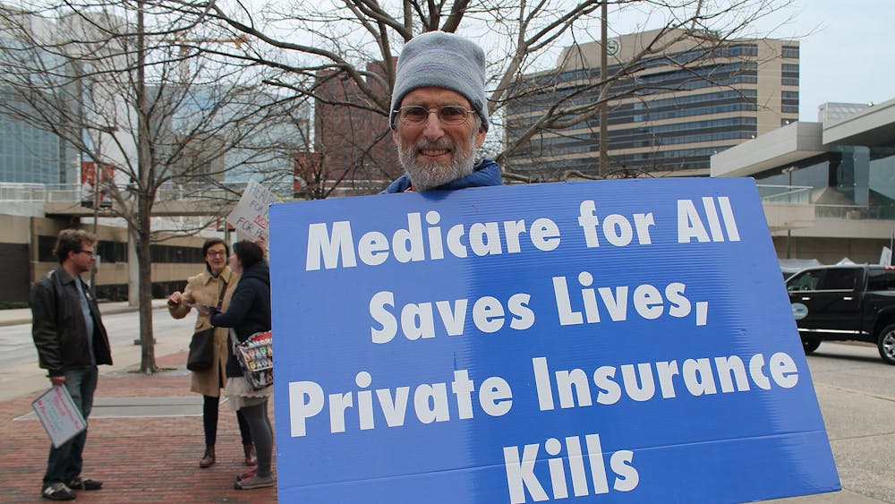 Elvert Barnes/CC BY-SA 2.0
A 2018 rally at the Baltimore Convention Center demanding Medicare for All.