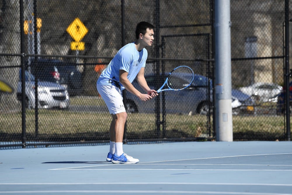 HOPKINSSPORTS.COM

Junior Austin Gu advances to semifinal round at ITA Southeast Regionals.