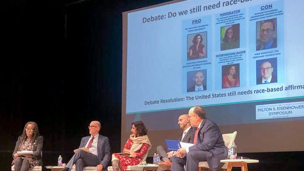 COURTESY OF MAYA BRITTO
The MSE Symposium event featured a debate on the pros and cons of race-based college admissions. 